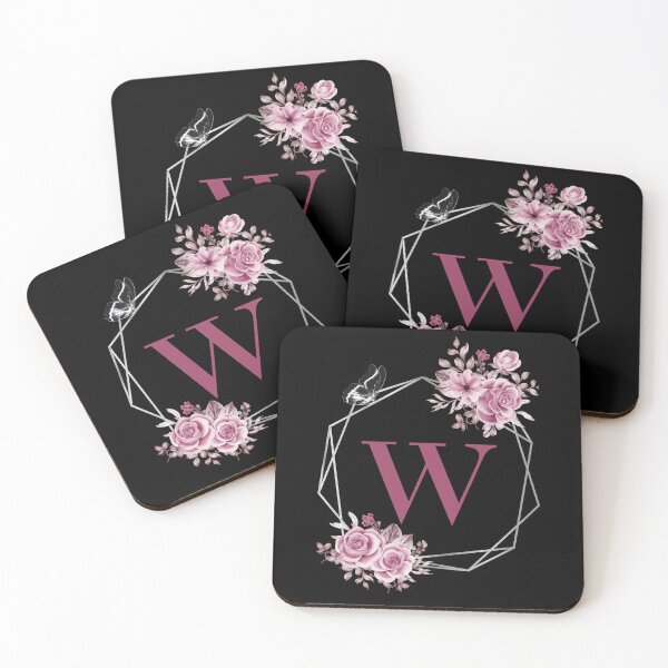 Item preview, Elegant W Letter Floral Monogram Design designed and sold by WomenLevelUp.