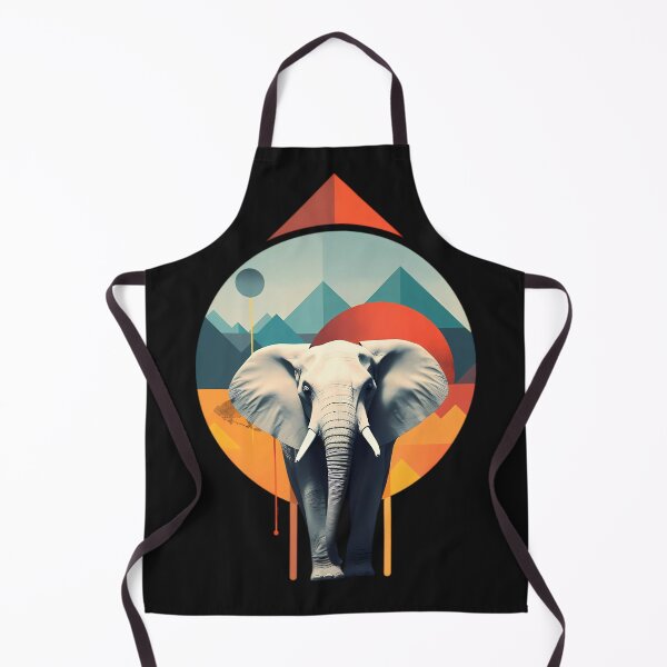Item preview, Elephant and mountains designed and sold by Linework Studio.