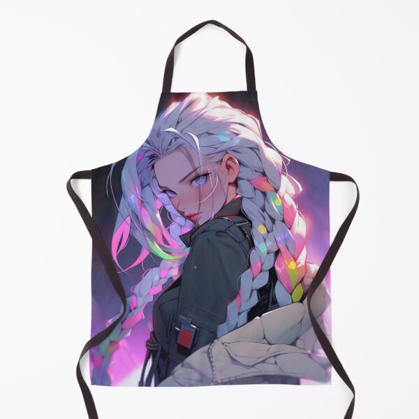 Item preview, Futuristic Neon Braids Anime Girl designed and sold by bubblegoth.