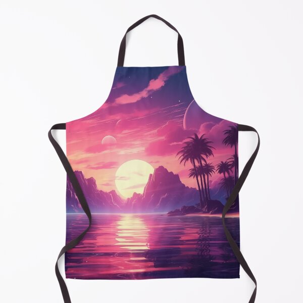 Item preview, Neon Oasis: Sunset Serenade on Retro Shores designed and sold by Mullet Monkey.