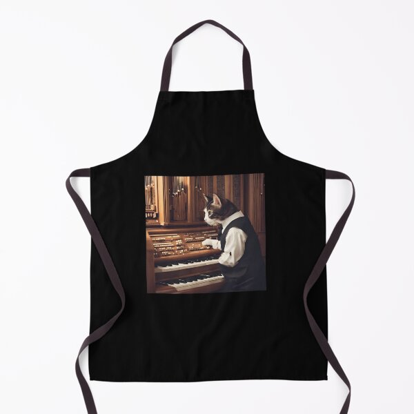 Item preview, Cute organ-playing cat with organ church designed and sold by AnetaArtist.
