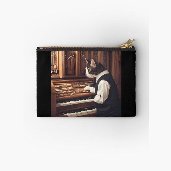 Item preview, Cute organ-playing cat with organ church designed and sold by AnetaArtist.