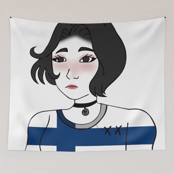 Item preview, Doomer Girl Wojak - Finland designed and sold by AztecaPixels.