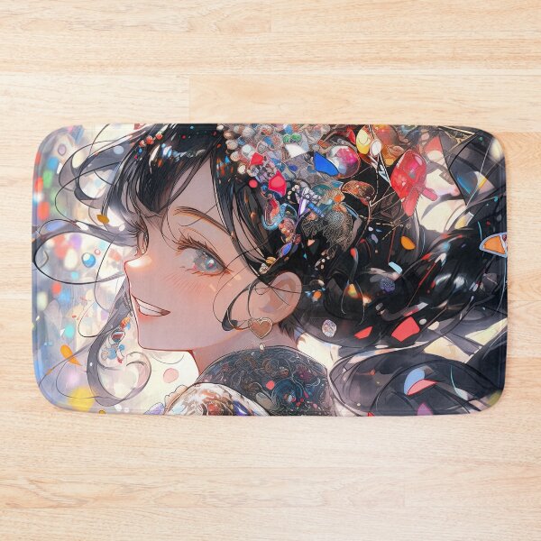 Item preview, Jubilant Sparkling Joyful Anime Girl designed and sold by bubblegoth.