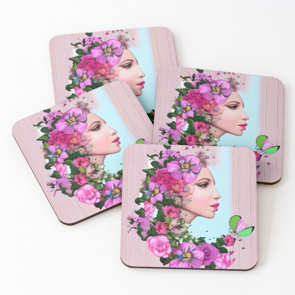 Item preview, FLORAL FLOWERS LADY FACE designed and sold by Sanny88.