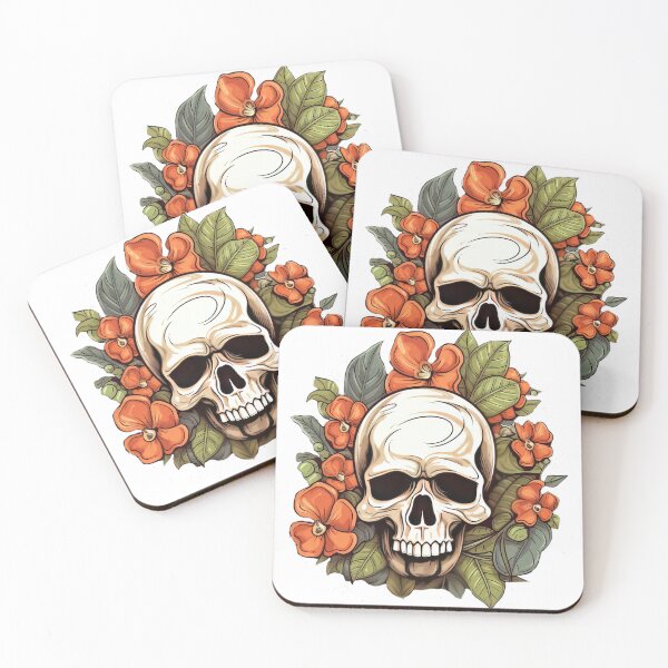 Item preview, Floral Eternity - Skull Amidst Blossoms designed and sold by janedewaard.