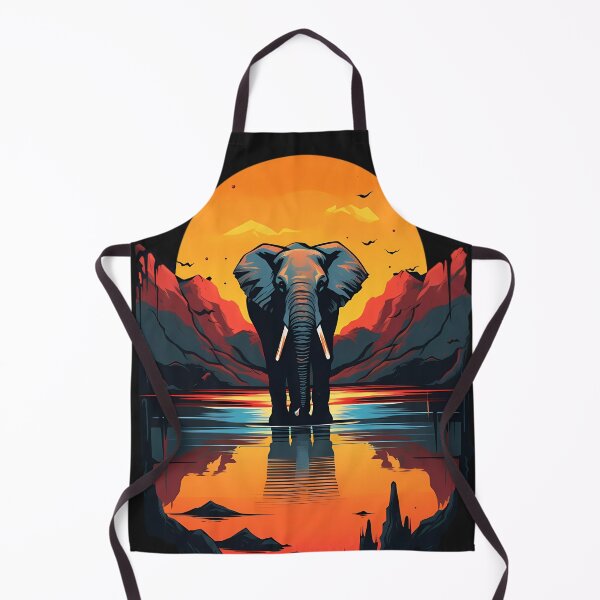 Item preview, Elephant and mountains designed and sold by Linework Studio.