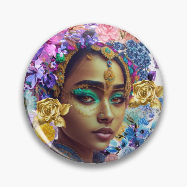 Item preview, Woman enclosed in flower bouquet designed and sold by Believer's  Hub.