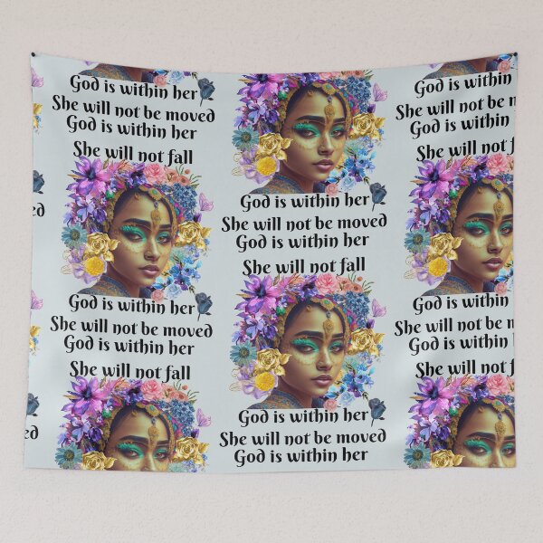 Item preview, Woman enclosed in flower bouquet designed and sold by Believer's  Hub.
