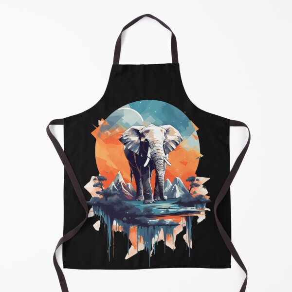 Item preview, Elephant and mountains designed and sold by Linework Studio.