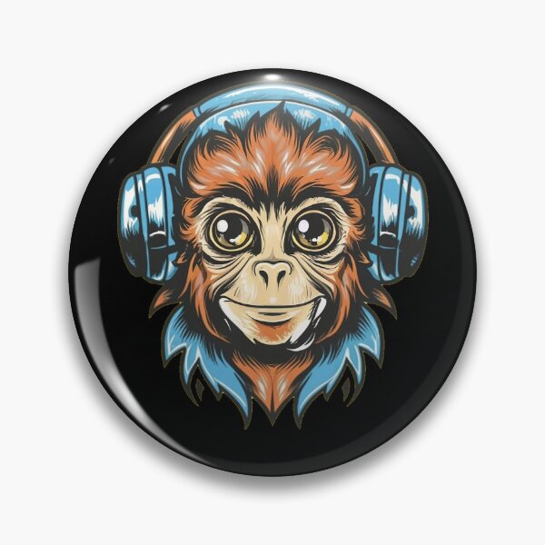 Item preview, Baby Monkey Wearing Headphones: Tiny Tunes, Big Smiles designed and sold by ArtfulNook.