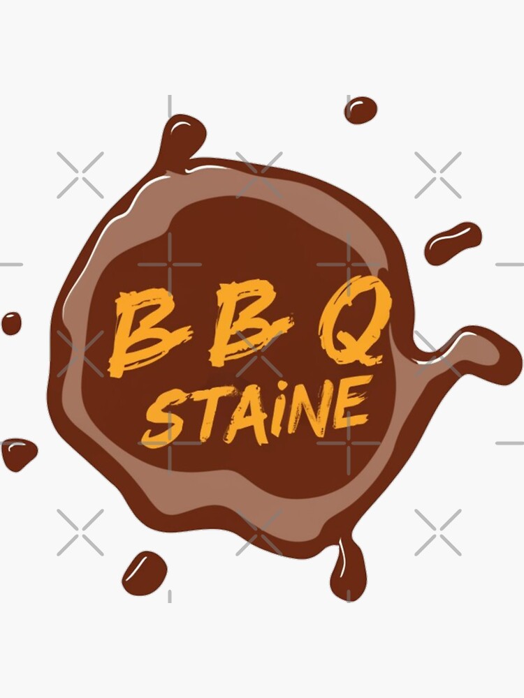 Thumbnail 3 of 3, Sticker, Bbq stain designed and sold by Coollzone.
