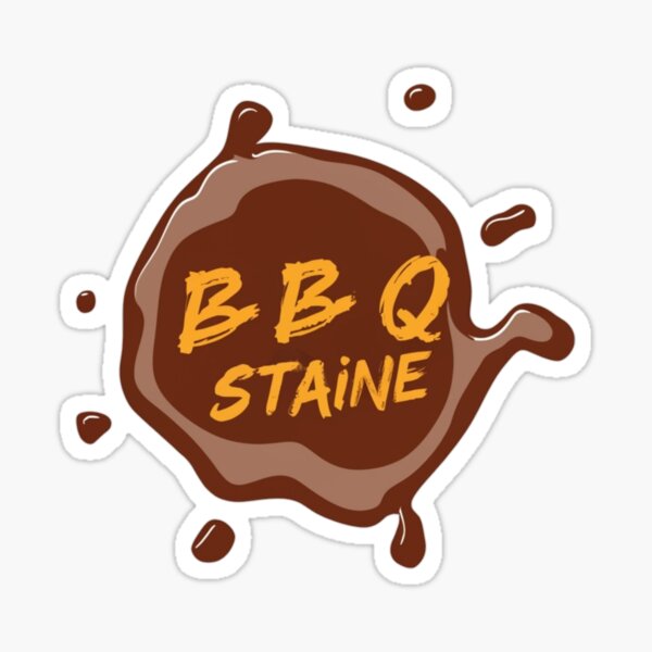 Bbq stain Sticker