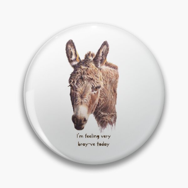 Item preview, Donkey mixed media digital drawing with caption designed and sold by JayTCee.