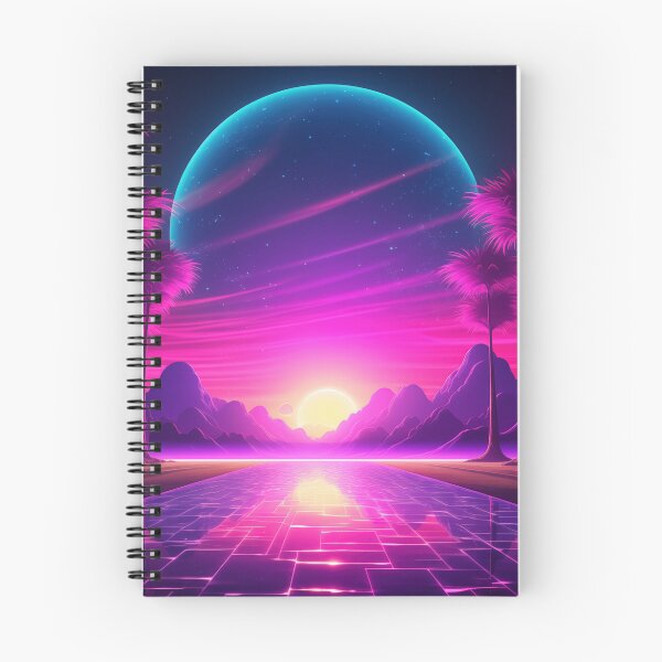 Item preview, Synthwave Serenity: Sunset Bliss in Tropical Hues designed and sold by Mullet Monkey.