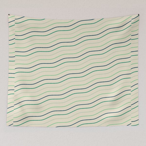 Item preview, Waves of Different Colors in a Pattern designed and sold by 2teesme.