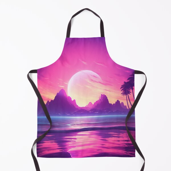 Item preview, Island Radiance: Sunset Symphony in Retro Waves designed and sold by Mullet Monkey.