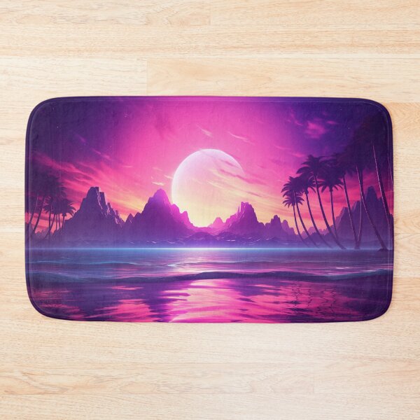 Item preview, Island Radiance: Sunset Symphony in Retro Waves designed and sold by Mullet Monkey.