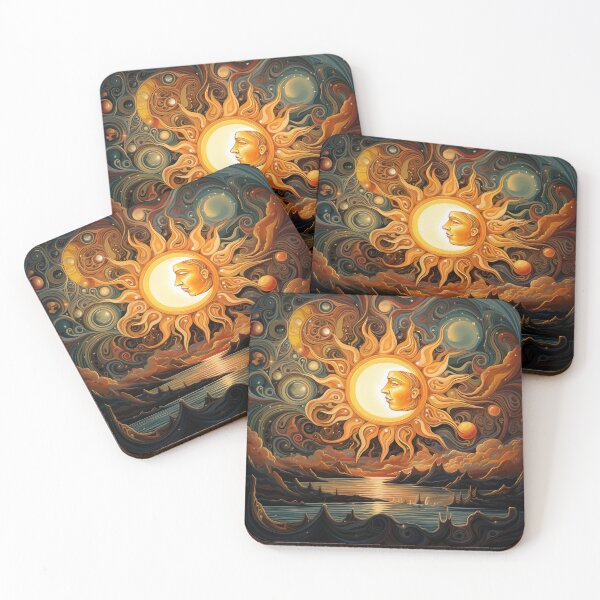 Item preview, Illustration Art Of Universe Sky Sun And Stars designed and sold by officialali2022.