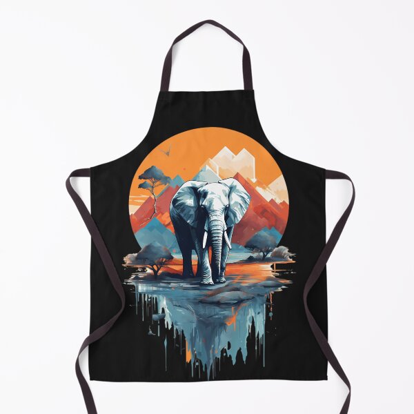 Item preview, Elephant and mountains designed and sold by Linework Studio.