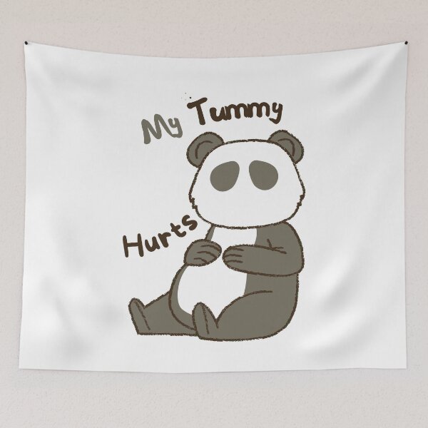 Item preview, My Tummy Hurts Panda tummy designed and sold by FlyShop1.