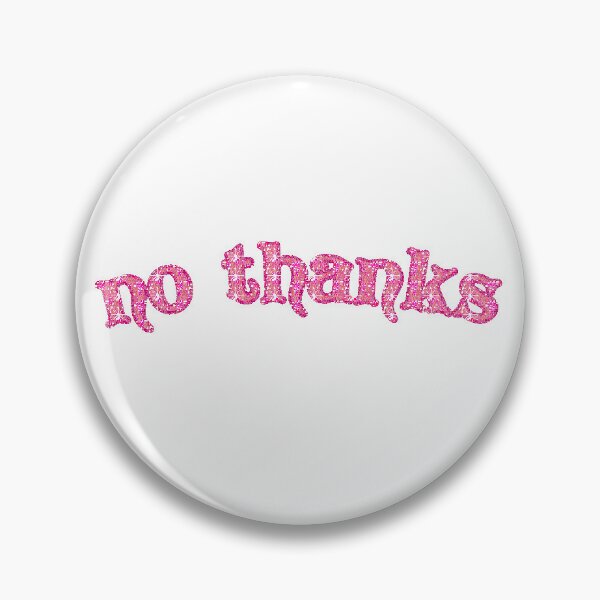 Item preview, no thanks glitter text designed and sold by stickers for u.