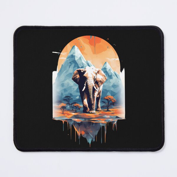 Item preview, Elephant and mountains designed and sold by Linework Studio.