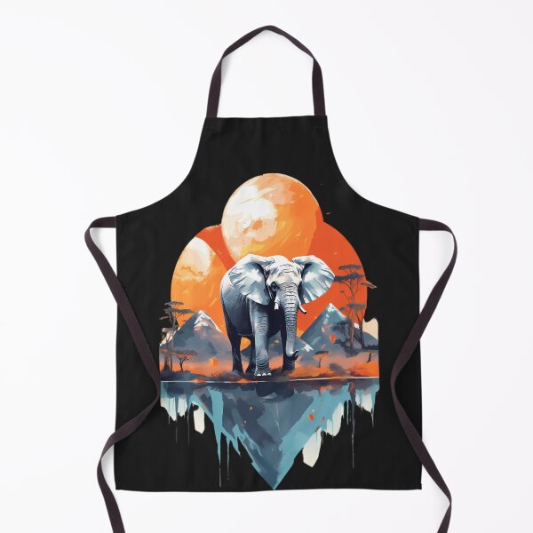 Item preview, Elephant and mountains designed and sold by Linework Studio.
