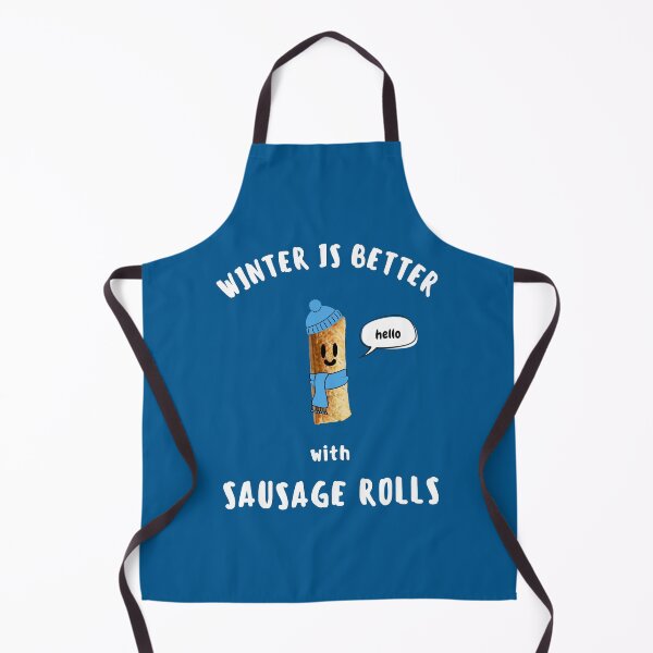 Item preview, WINTER IS BETTER with SAUSAGE ROLLS Cute Sausage Roll White Writing designed and sold by usernamenaijan.