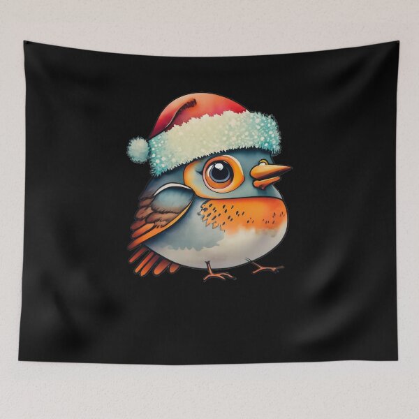 Item preview, Robin Santa : Feathered Festive Cheer designed and sold by ArtfulNook.
