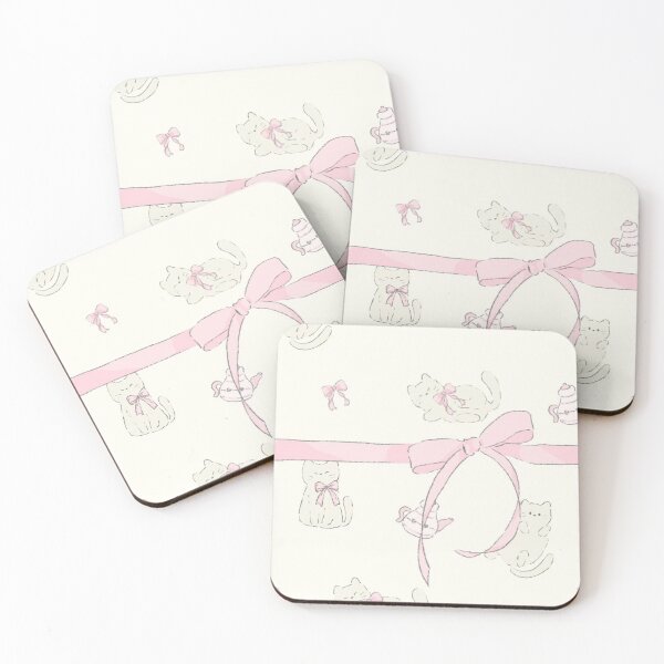 Item preview, coquette ribbon kitten designed and sold by FilmKitty.
