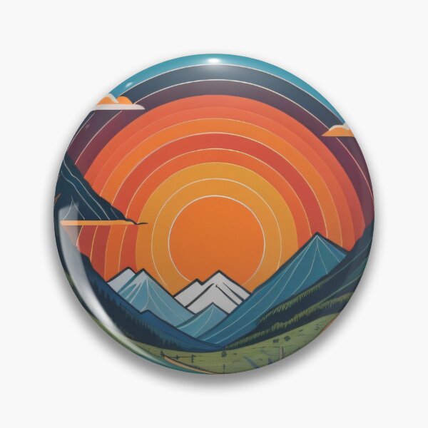 Item preview, Mountain Sunset view  designed and sold by UniqueArtsOnly.