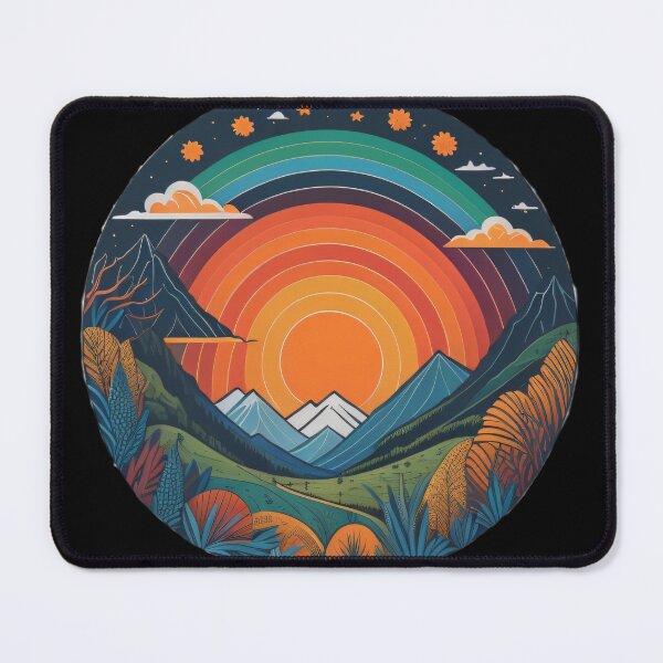 Item preview, Mountain Sunset view designed and sold by UniqueArtsOnly.
