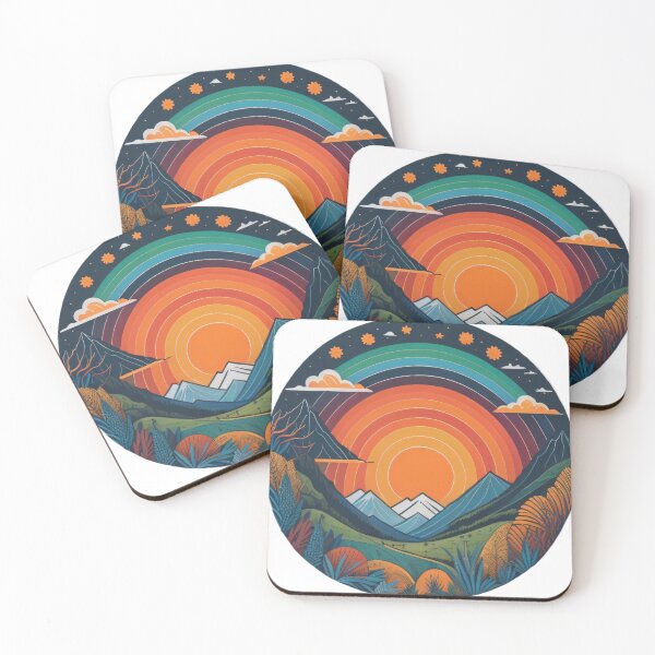 Item preview, Mountain Sunset view  designed and sold by UniqueArtsOnly.