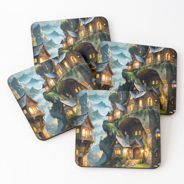Item preview, Carved Mountain Abodes designed and sold by Dyizai.