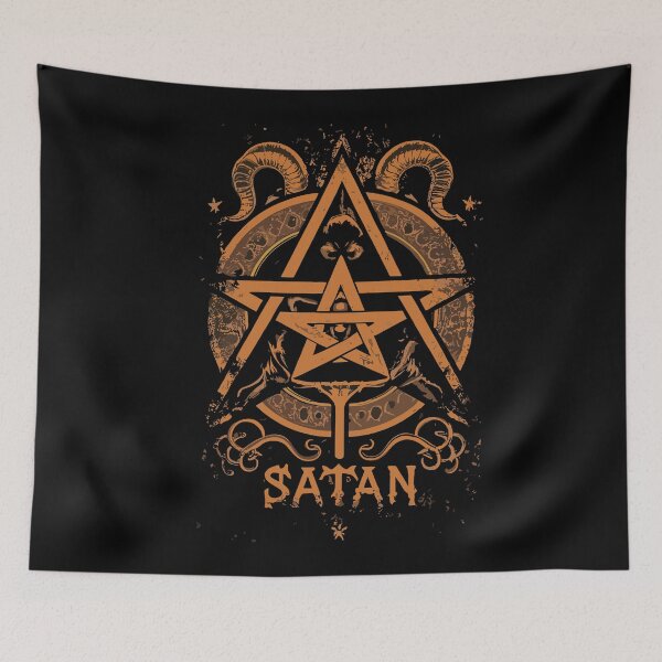Item preview, Tarot Lucifer Satan, Satanic Magi Pentagram Pagan Wicca Goddess Witch nature dark force designed and sold by PhotoArtMC.