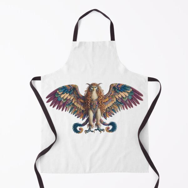 Item preview, Embroidered Harpy Greek Roman Woman Bird Hybrid designed and sold by kylmllr101684.