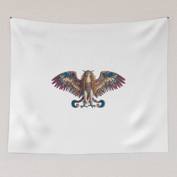 Item preview, Embroidered Harpy Greek Roman Woman Bird Hybrid designed and sold by kylmllr101684.