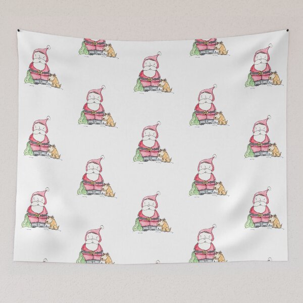 Item preview, Santa and his helper Steve the Scottie designed and sold by Scootersscottie.