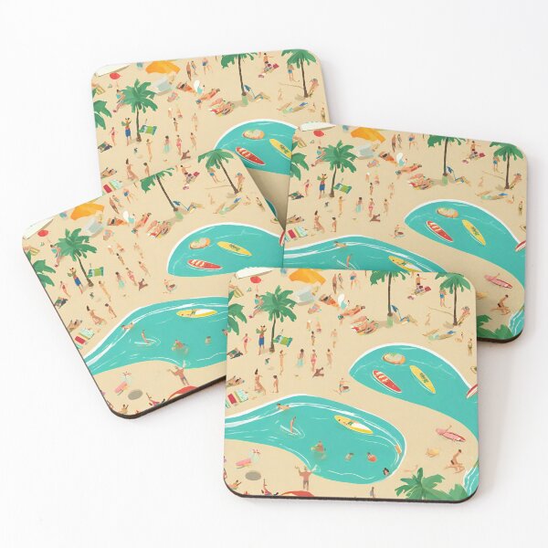 Item preview, Beach Days No.3. Part of a Set of 4. Get 1 or Get Them All! designed and sold by Meridian Threads.