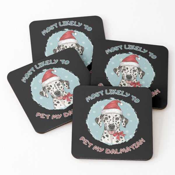 Item preview, Most Likely to Pet My Dog Dalmatain Christmas designed and sold by Daria-Shop.