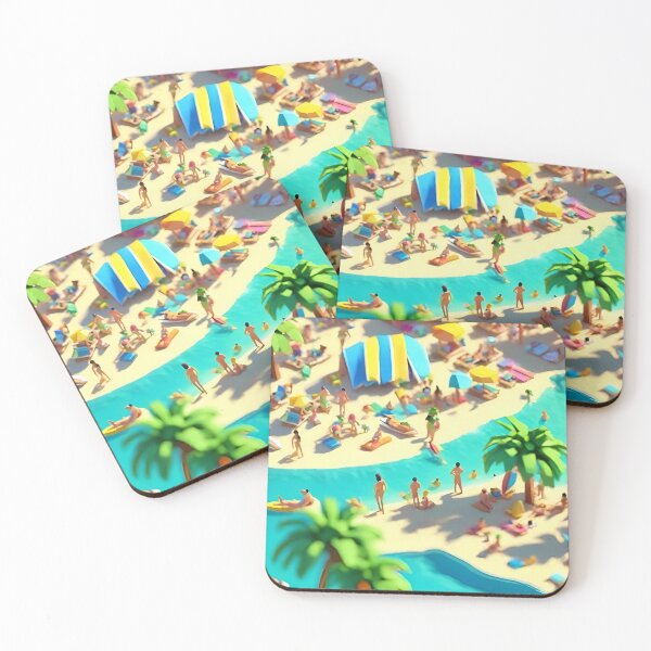 Item preview, Endless Summer Days No.1. Part of a Set of 2. Isometric Styled. designed and sold by Meridian Threads.