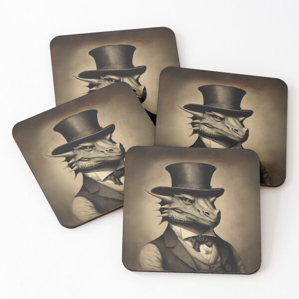 Item preview, Dragon Portrait Victorian Artistic Gift Fashion Style  designed and sold by popanato.