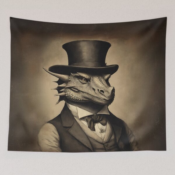 Item preview, Dragon Portrait Victorian Artistic Gift Fashion Style  designed and sold by popanato.