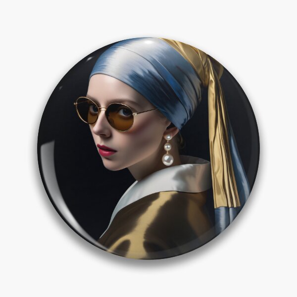 Item preview, Chic sophisticated Girl with a Pearl Earring Modern Glamour Meets Classic Art designed and sold by freddy salamanca.