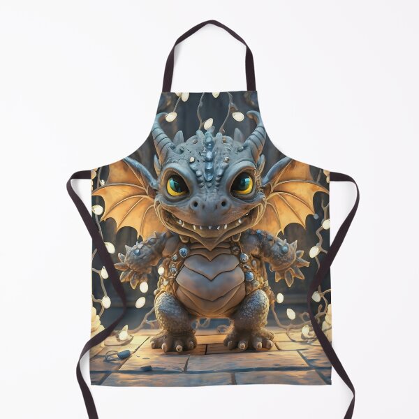 Item preview, Christmas Lights And Chibi Gargoyle Dragon  designed and sold by DragonRealms.