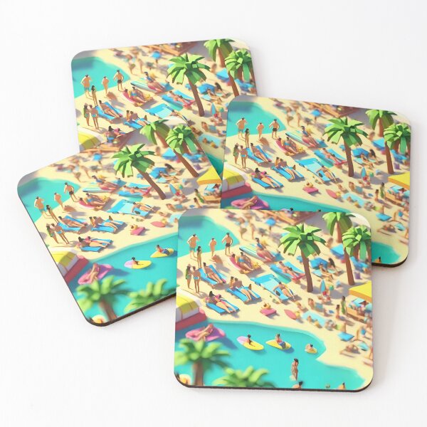Item preview, Endless Summer Days No.2. Part of a Set of 2. Isometric Styled. designed and sold by Meridian Threads.