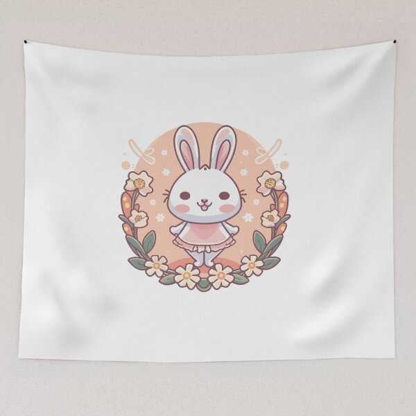 Item preview, Adorable Bunny 5 designed and sold by HahaHandlesHub.