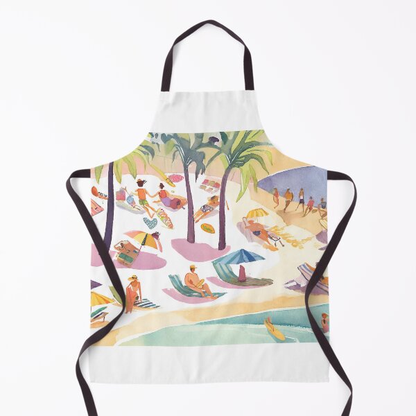Item preview, Endless Beach Days No.1. Part of a Set of 4. Watercolor Styled. designed and sold by Meridian Threads.