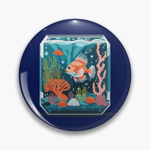 Artikelvorschau, Salzwasser-Aquarium-Illustration entworfen und verkauft von Corner-Distro.
